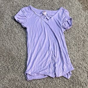 No Boundaries Light Purple Short Sleeve Top